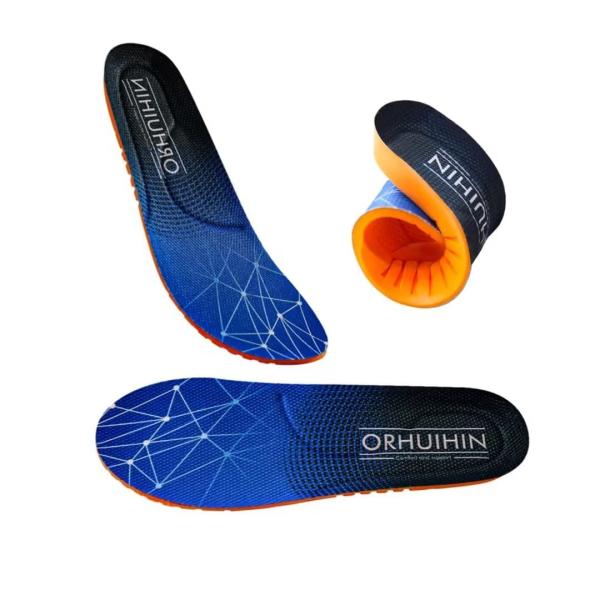 2 Pairs PU Memory Foam Insoles for Women and Men,S...
