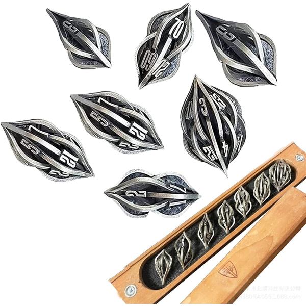 【並行輸入品】Thyggzjbs Arcanum ダイス セット テーブルゲーム用 3Dプリント 彫...