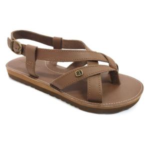 【並行輸入品】BoraBora レディース サンダル Praia da Pipa レザー プライム, ブラウン, 9.5 Wide BoraBo