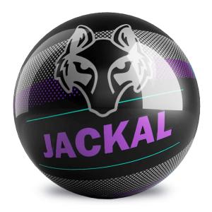 On The Ball Bowling Motiv Jackal Pixel スペアボーリングボール ブラック/パープル 12ポン 並行輸入品｜allinone-d