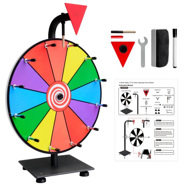 Spin Wheel for prizes Spinner with Stand Roulette ...
