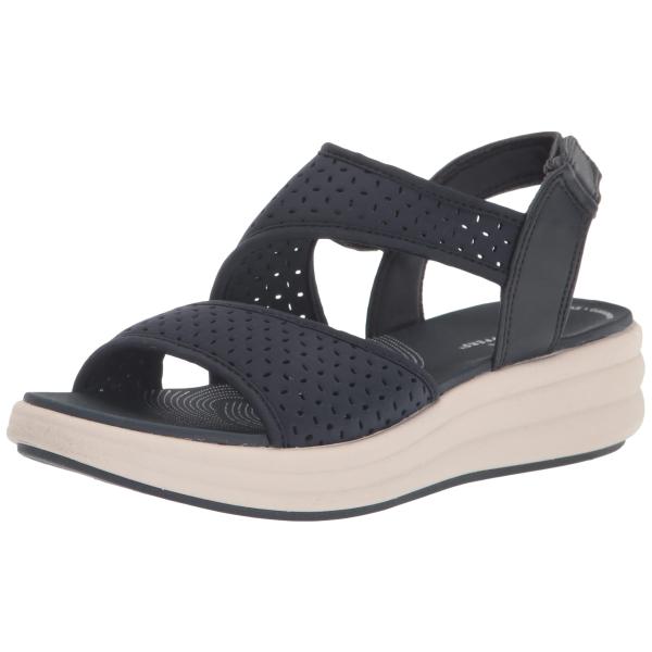 【並行輸入品】Clarks (クラークス) レディース Drift Fern フラットサンダル, ネ...