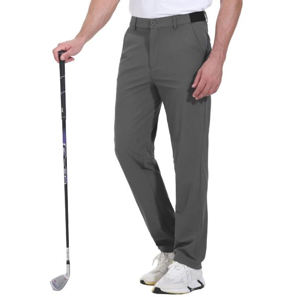 Rdruko Men&apos;s Stretch Golf Pants Quick Dry Lightwei...