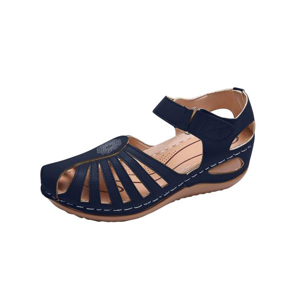 【並行輸入品】Wedge Sandals for Women Vintage Casual Roun...