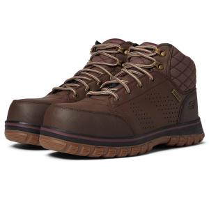 【並行輸入品】Skechers Women's Work McColl Comp Toe Boot, Brown, 9 W Skechers M