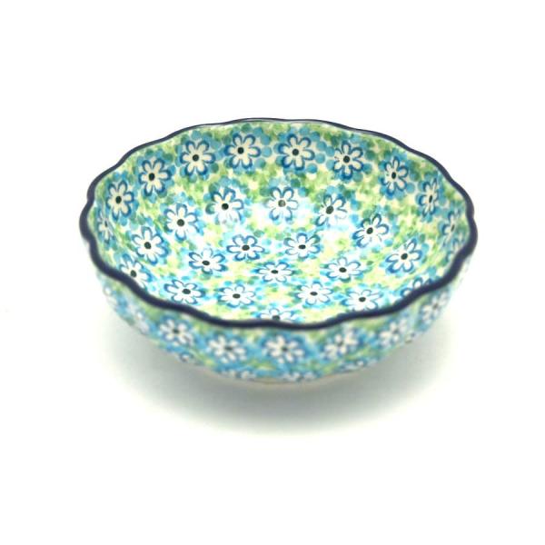 【並行輸入品】Polish Pottery Bowl   Shallow Scalloped   S...