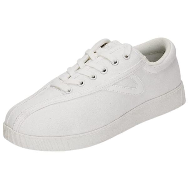 TRETORN Men&apos;s Nylite Canvas Sneakers, White/White,...