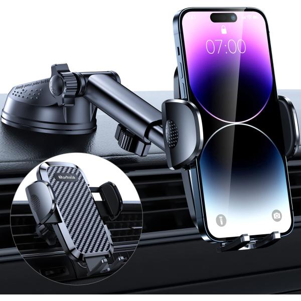 【並行輸入品】Rorhxia 車載電話ホルダーマウント [画期的な保護と回転可能なベース] 3 in...
