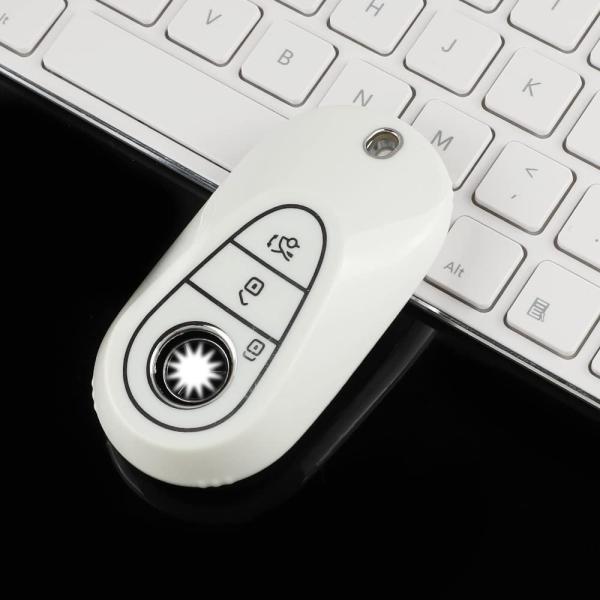 【並行輸入品】LECART ホワイトキーフォブカバー メルセデスベンツアクセサリー 2022 Sクラ...