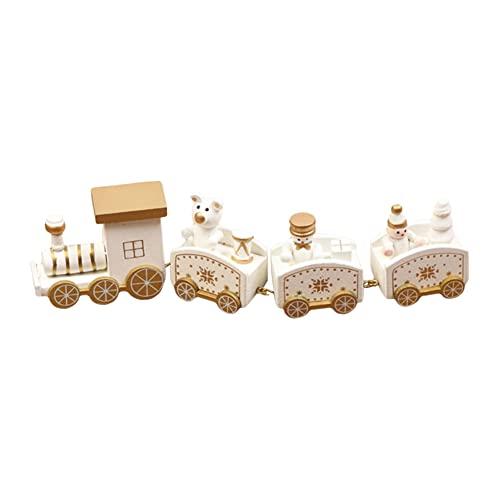 Christmas Wooden Train Rail Winter Wonderland Trai...