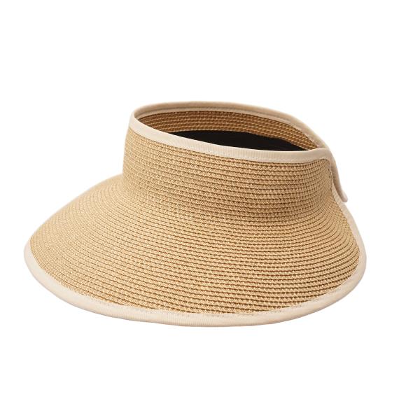 【並行輸入品】Joywant サンバイザーハット レディース 夏用 ポニーテール 折りたたみ式 麦わ...