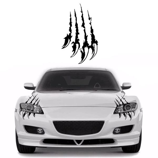 【並行輸入品】JSCARLIFE 2 Pcs Sharp Claw Sticker Decal, C...