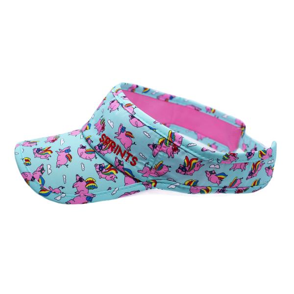 【並行輸入品】Sprintsのパフォーマンスランニングバイザー。, 空飛ぶブタ, One Size ...