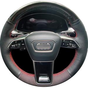 【並行輸入品】ハンドルカバー 軽自動車 アウディ A6 C8 Avant Allroad A7 S7 K8 2018 2021用、車のハンドルカ