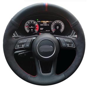 【並行輸入品】ハンドルカバー 軽自動車 アウディ A1 8X Sportback A3 8V A4 B9 Avant A5 F5 Q2用、手縫い