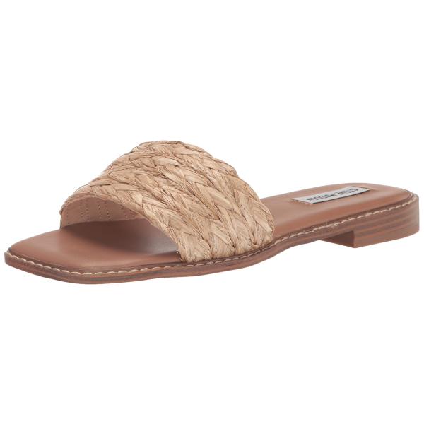 【並行輸入品】Steve Madden レディース サンドラ サンダル, 天然ラフィア, 9.5 S...