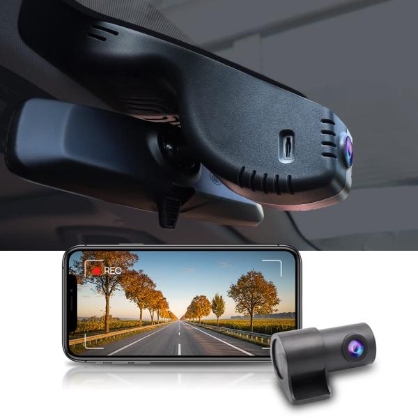 【並行輸入品】Fitcamx Front 4K+Rear 1080P Dash Cam Adapts...