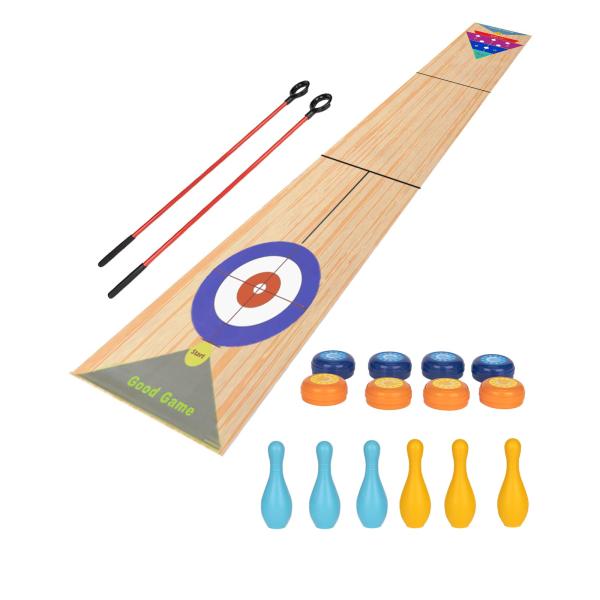 【並行輸入品】JstFrU ポータブル屋内シャッフルボードテーブルゲーム カーリングゲーム ボーリン...