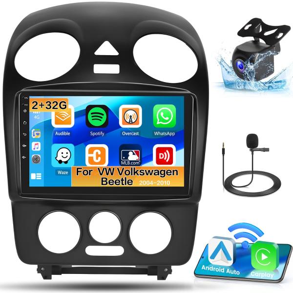 【並行輸入品】Roinvou 2+32G Android CarPlay Stereo for 20...