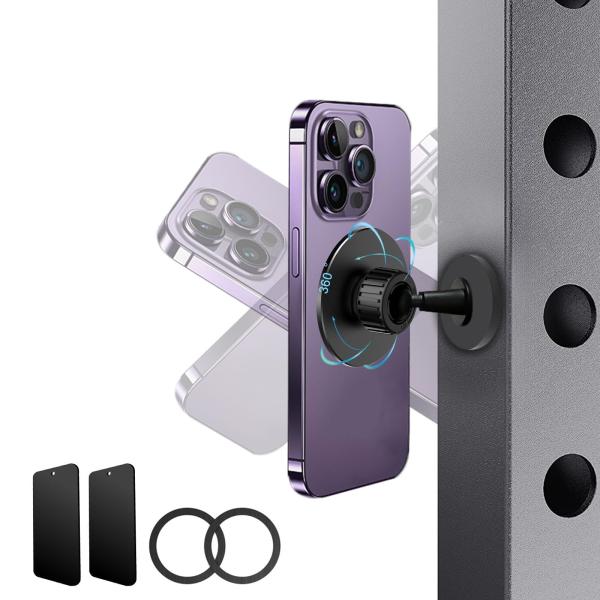 【並行輸入品】Jkoailiwi Dual Gym Magnetic Phone Holder At...