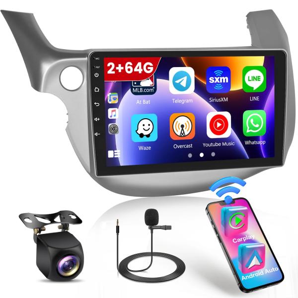 【並行輸入品】Roinvou 2+64G Android CarPlay Stereo for 20...