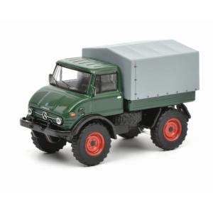 【並行輸入品】FloZ Schuco for Mercedes for Benz用 Unimog U406 ダークグリーン トラック 1:64