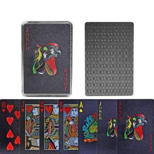 【並行輸入品】ljhnba Cool Black Playing Cards Waterproof PVC Cards Deck of Mag