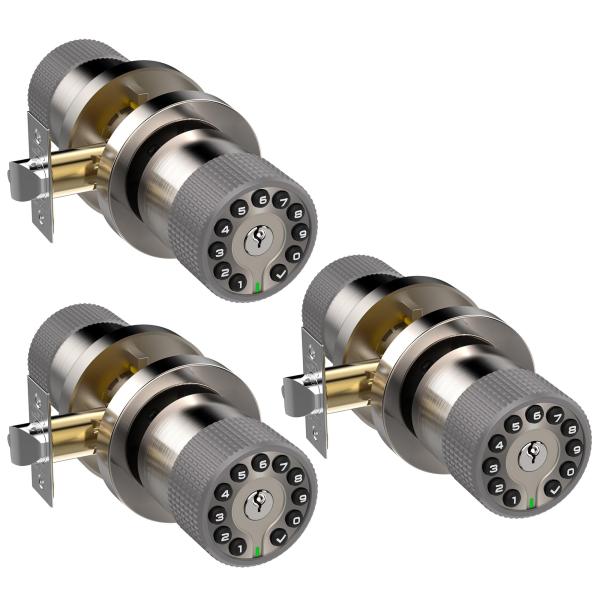 【並行輸入品】BOTHSTAR キーパッドドアノブ 鍵付き キーレスエントリードアロック コードロッ...