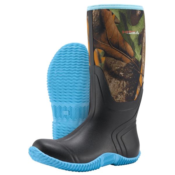 【並行輸入品】HISEA Women's Rain Boots, Knee High Rubber ...