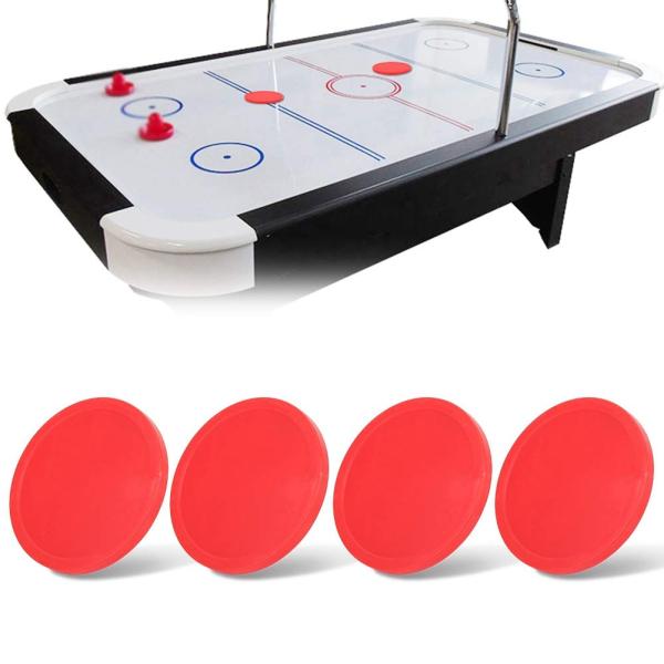 【並行輸入品】4 Pieces Air Hockey Pucks, 82mm Red Air Hoc...