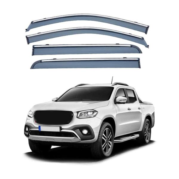 【並行輸入品】車用サイドバイザー,に適合する ベンツ X クラスピックアップ W470 2017 2...