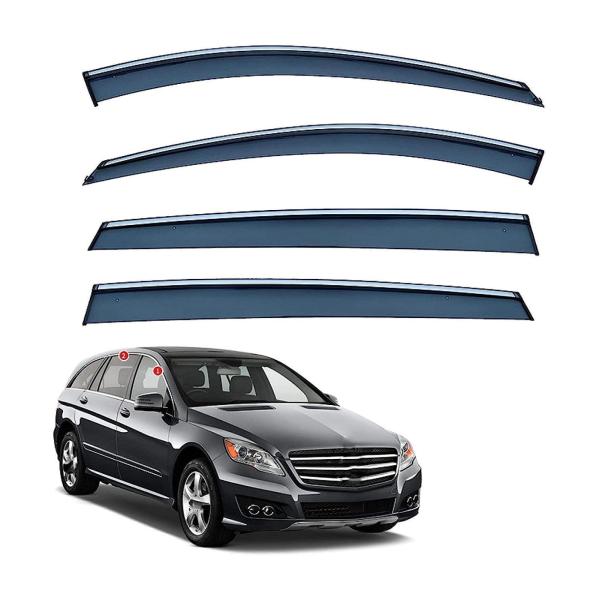 【並行輸入品】車用サイドバイザー,に適合する ベンツ R クラス R350L R400L R500L...