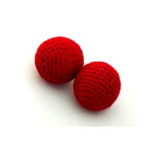 【並行輸入品】MOMOMAGE 2 Pcs Red Chop Cup Balls(One Magnetic + One Normal, Dia