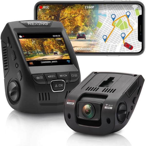【並行輸入品】RexingUSA V1GW 4K UltraHD Dash Cam: GPS Log...