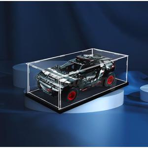 【並行輸入品】アクリルディスプレイケース LEGO〓 Audi Rs O e tron 42160用 (レゴセットは含まれません) (背景なし)