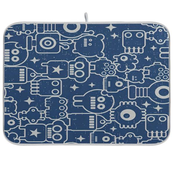 Nano Robots Retro Dryer Mats Dishes 18x24, Protect...