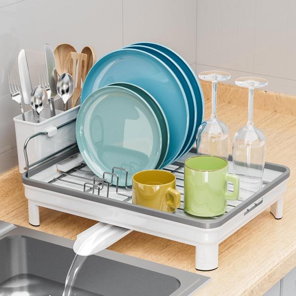 Ewaiira Dish Drying Rack, Dish Racks for Kitchen C...