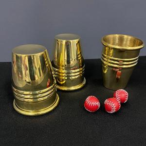 【並行輸入品】SUMAG Cups and Balls (Brass) Magic Tricks Classic Chop Cup Ball