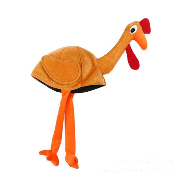 【並行輸入品】BinaryABC Thanksgiving Plush Turkey Hat wit...