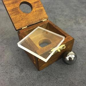 【並行輸入品】MOMOMAGE Steel Ball Thru Glass Magic Tricks Close up Illusions G