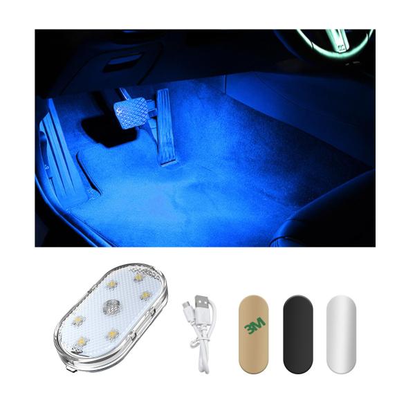 Dickno Wireless Led Lights for Car Interior, Magne...
