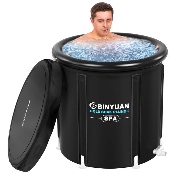 【並行輸入品】BINYUAN XL Ice Bath Tub for Athletes With C...