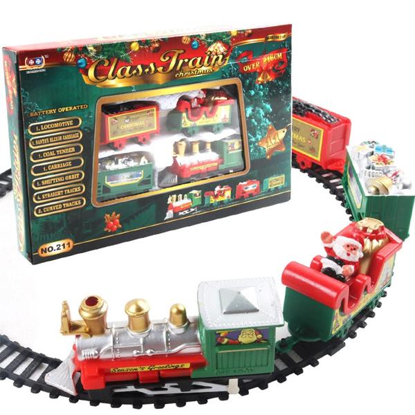 2023 Christmas Electric Train Set, Train Toy Set T...