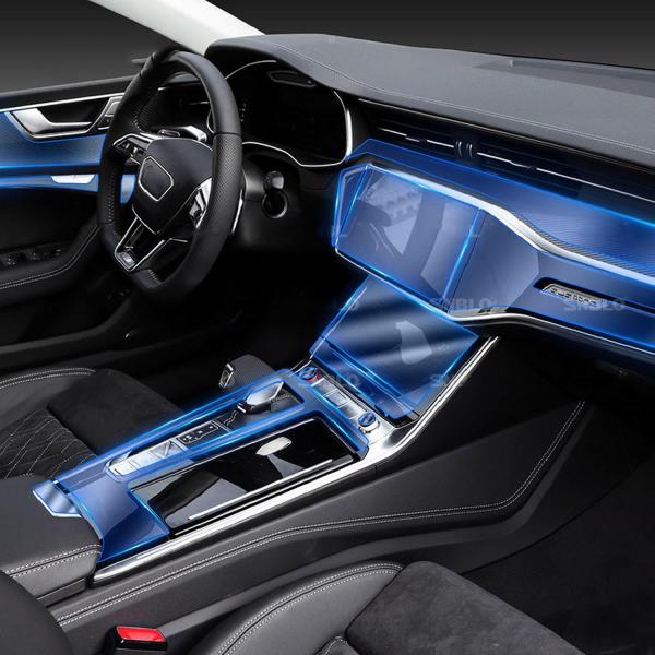 【並行輸入品】CKLS ?車内保護フィルムTPU透明粘着塗料フィルムコンソールアンチスクラッチステッ...
