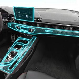 【並行輸入品】CKLS 車内保護フィルムTPU透明自己接着ペイントフィルムコンソールアンチスクラッチステッカーPPF、アウディRS4 S4 20