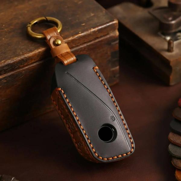 【並行輸入品】Key Fob Case Protection Shell Cover Leather...
