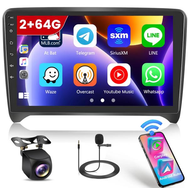 Roinvou 2+64G Android CarPlay Stereo for 2006 2014...