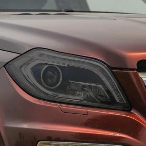 【並行輸入品】ChrOx ベンツGLガラスX166 2013 2015年のための車のヘッドライトの保護フィルムの透明な黒いTPUのステッカー C