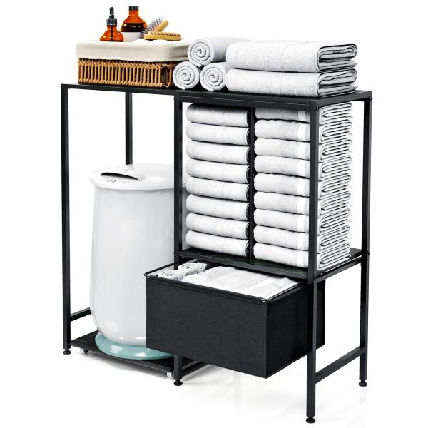 【並行輸入品】特大バスタオル用のブランケット乾燥・ディスプレイラック。 TC HOMENY Towe...