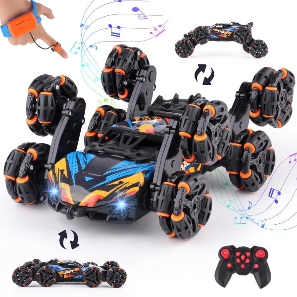 NEXBOX Cool 8WD Hand Controlled rc Stunt Car Toys,...